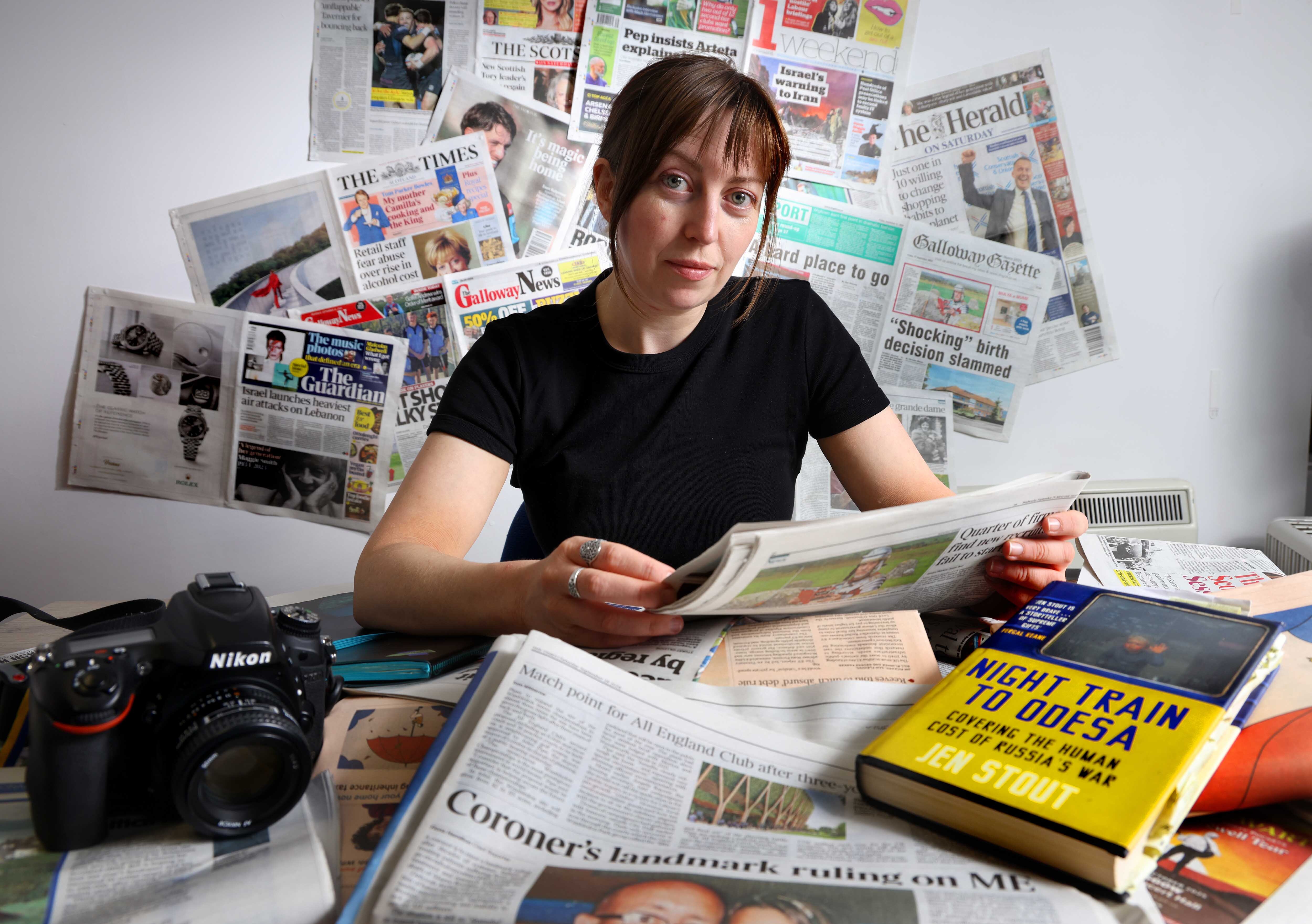 Portrait of journalist Jen Stout