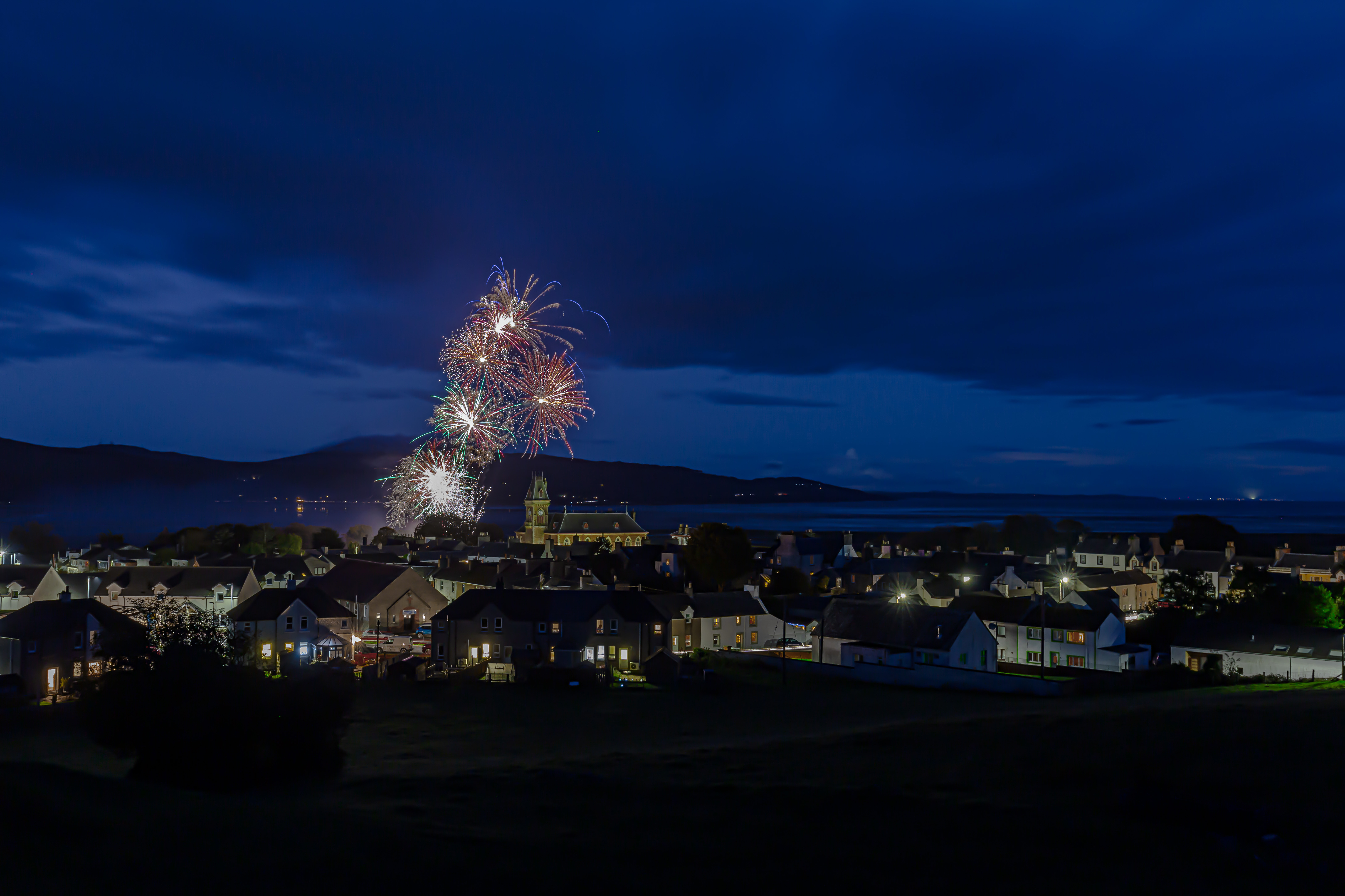 Fireworks over Wigtown by C John Lindsay