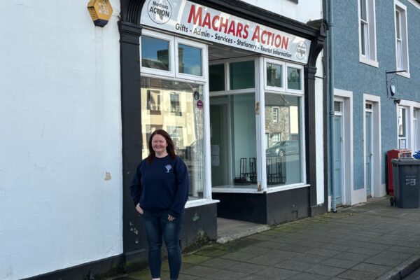 Anne Barclay stood outside number 26 South Main Street, Wigtown